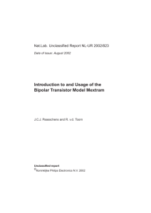 Introduction to and Usage of the Bipolar Transistor Model Mex