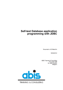 questions self-test database application programming with jdbc