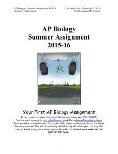 Summer Assignment_2015-16 - Pennsbury School District