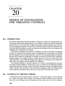 chapter design of foundations for vibration controls