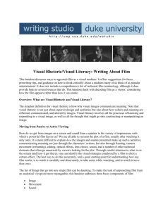 Visual Rhetoric/Visual Literacy: Writing About Film