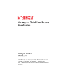 Morningstar Global Fixed Income Classification