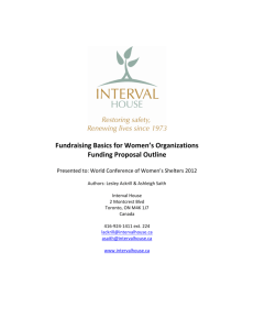 Fundraising Basics for Women's Organizations Funding Proposal