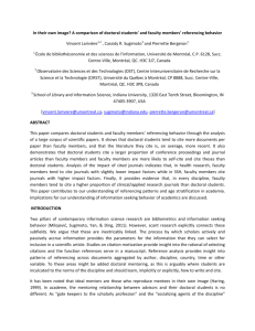 In their own image? A comparison of doctoral students' and faculty