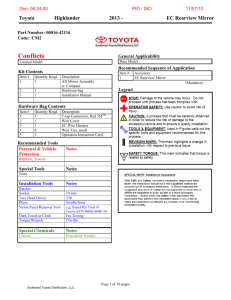 Accessory Installation Instrucution Template