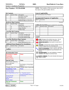 Accessory Installation Instrucution Template - 2004