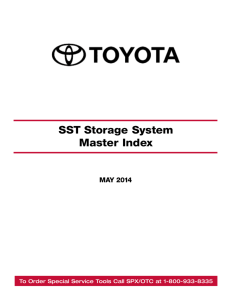 SST Storage System Master Index