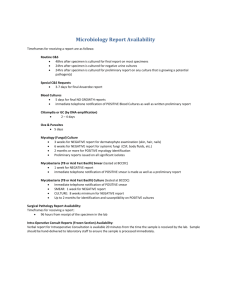 Microbiology Report Availability