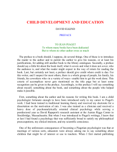 child development and education