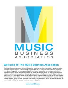 Welcome To The Music Business Association