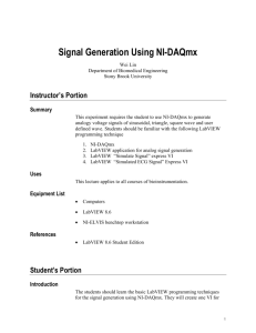 Signal Generation Using NI-DAQmx