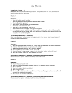 The Hobbit Study Guide Ch 1