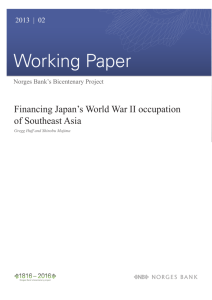 Financing Japan's World War II occupation of