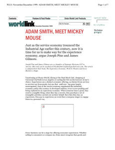Adam Smith, Meet Mickey Mouse