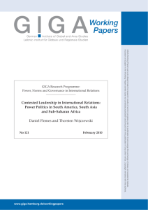 Contested Leadership in International Relations: Power Politics in