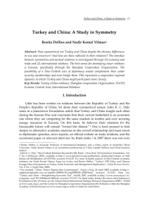 Turkey and China: A Study in Symmetry