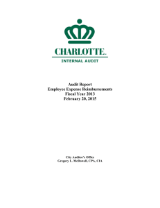 Audit Report Employee Expense - Charlotte