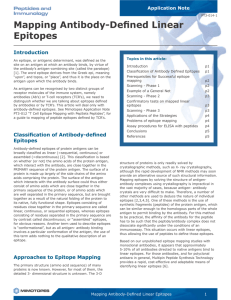 Mapping Antibody Defined Linear Epitopes