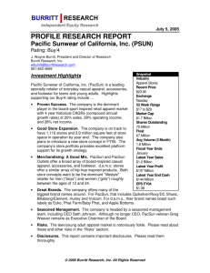 Profile Stock Report - BurrittResearch.com