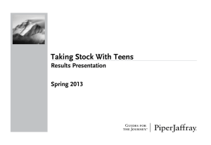 Taking Stock With Teens