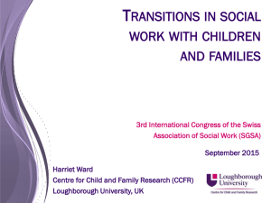 transitions in social work with children and families