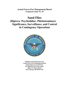 Sand Flies - Significance, Surveillance and Control in Contingency