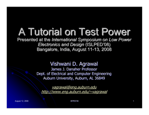 A Tutorial on Test Power