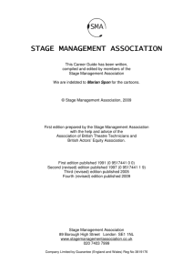 Stage Management – a Career Guide