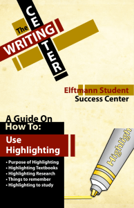 Highlighting - Dunwoody College of Technology