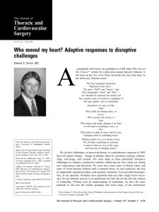 Who moved my heart? Adaptive responses to disruptive challenges