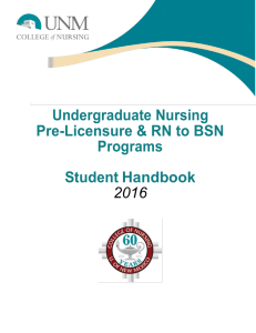 Undergraduate Student Handbook Spring 2016