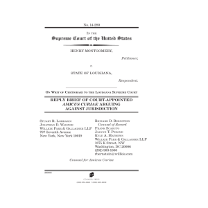 Reply Brief of Court-Appointed Amicus Curiae Arguing Against