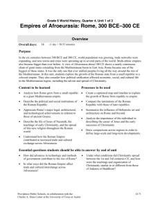 Empires of Afroeurasia: Rome, 300 BCE–300 CE