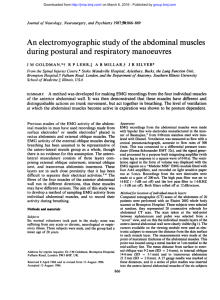 An electromyographic study of the abdominal muscles