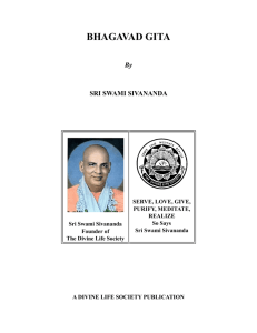 Bhagavad Gita - The Divine Life Society