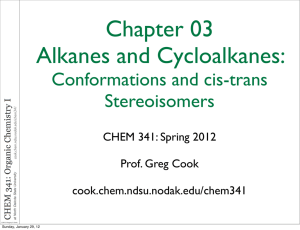 Chapter 03 – Alkanes, Cycloalkanes