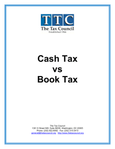 Cash Tax vs Book Tax