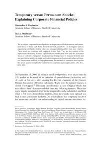 Temporary versus Permanent Shocks: Explaining Corporate