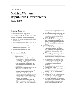 Making War and Republican Governments