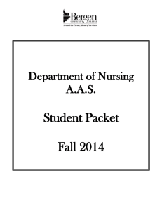 Student Packet Fall 2014 - Bergen Community College