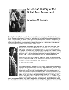 A Concise History of the British Mod Movement
