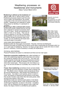 Weathering on gravestones - West Yorkshire Geology Trust