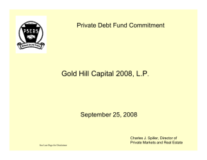 Gold Hill Capital 2008, LP