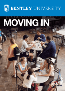 moving in - Bentley University