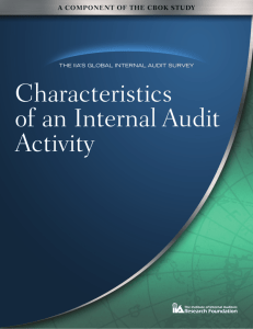 Characteristics of an Internal Audit Activity