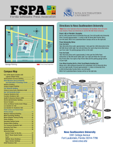 Campus Map Directions to Nova Southeastern University Nova