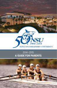 Nova Southeastern University 2014 Parent guide