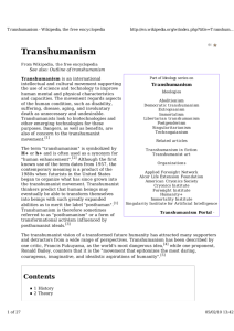 Transhumanism - Condensed Matter Theory Group