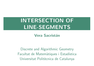 intersection of line-segments