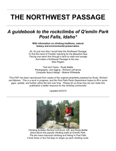 the nw passage - climbing guide